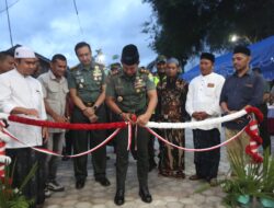 Senyum Bahagia Warga Siron Blang, Pangdam IM, Resmikan Rehab Meunasah Al Haq.