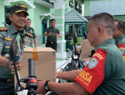 Kodim 0103/Aceh Utara Bagikan Motor Dinas Bantuan Menhan RI.