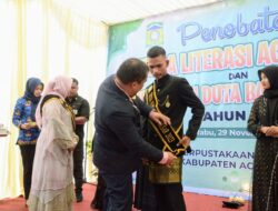 Pj Bupati Aceh Besar Nobatkan Safrizal Jadi Duta Baca 2023