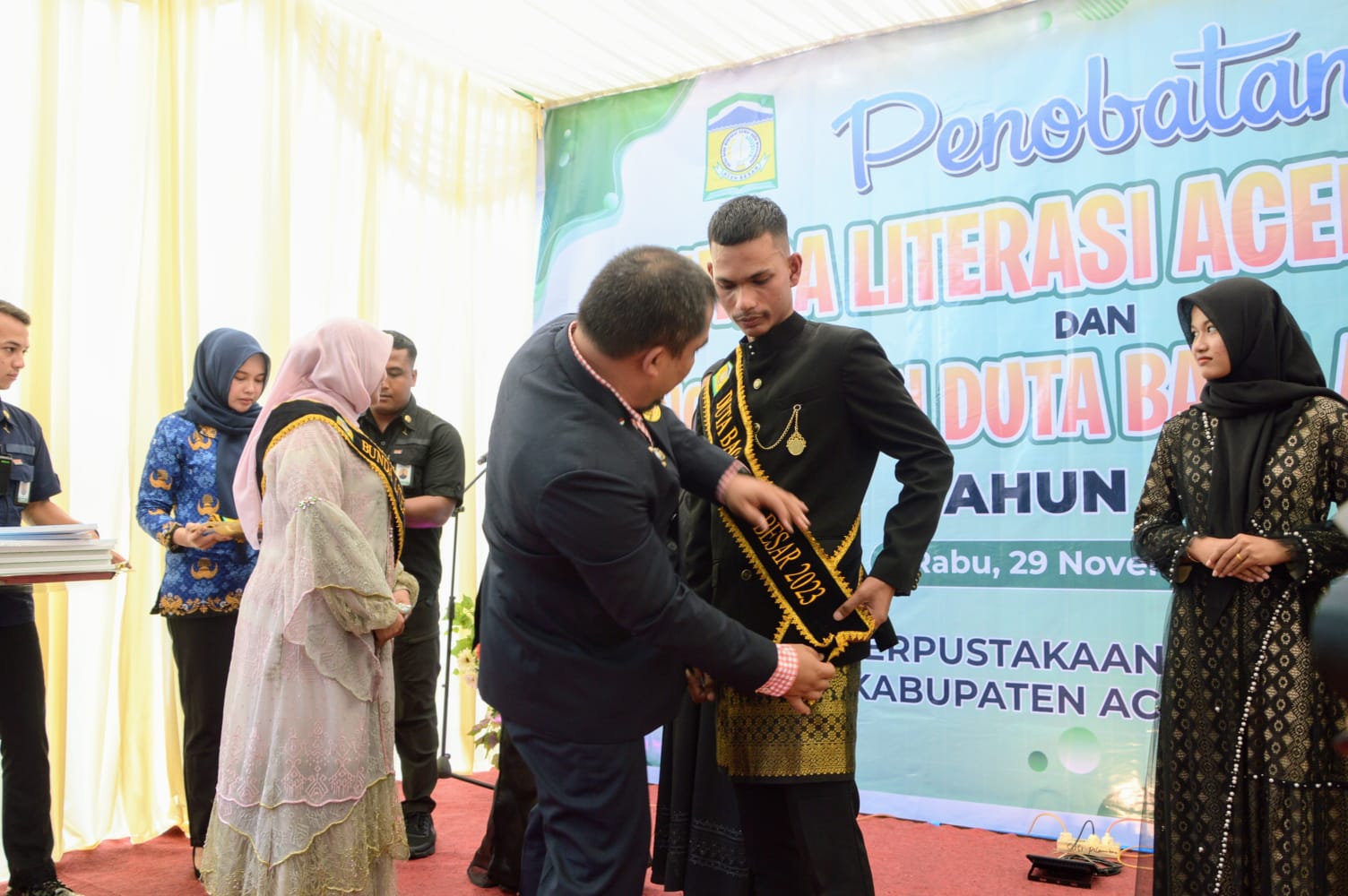 Pj Bupati Aceh Besar Nobatkan Safrizal Jadi Duta Baca 2023