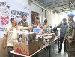 Satpol PP Banda Aceh dan Bea Cukai Sita 43 Ribu Batang Rokok Illegal