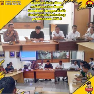 Jelang PKA Ke -8, Unsur Forkopimcam Kuta Alam Rakor Terkait Pedagang Kaki Lima