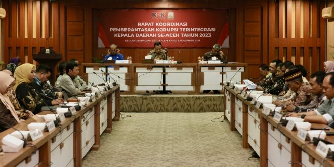 Kepala Daerah se Aceh Ikuti Rakor Pemberantasan Korupsi Bersama KPK