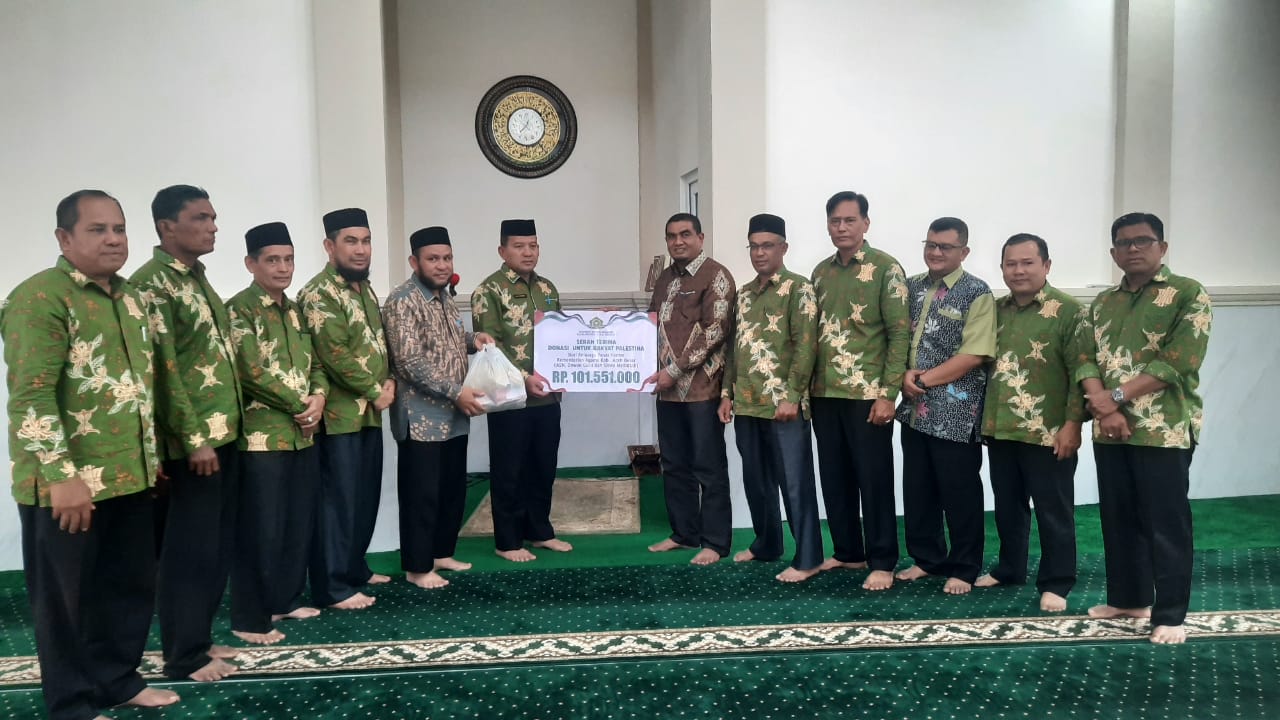 Krisis Kemanusiaan di Palestina, Kemenag Aceh Besar salurkan donasi tahap kedua 105 juta