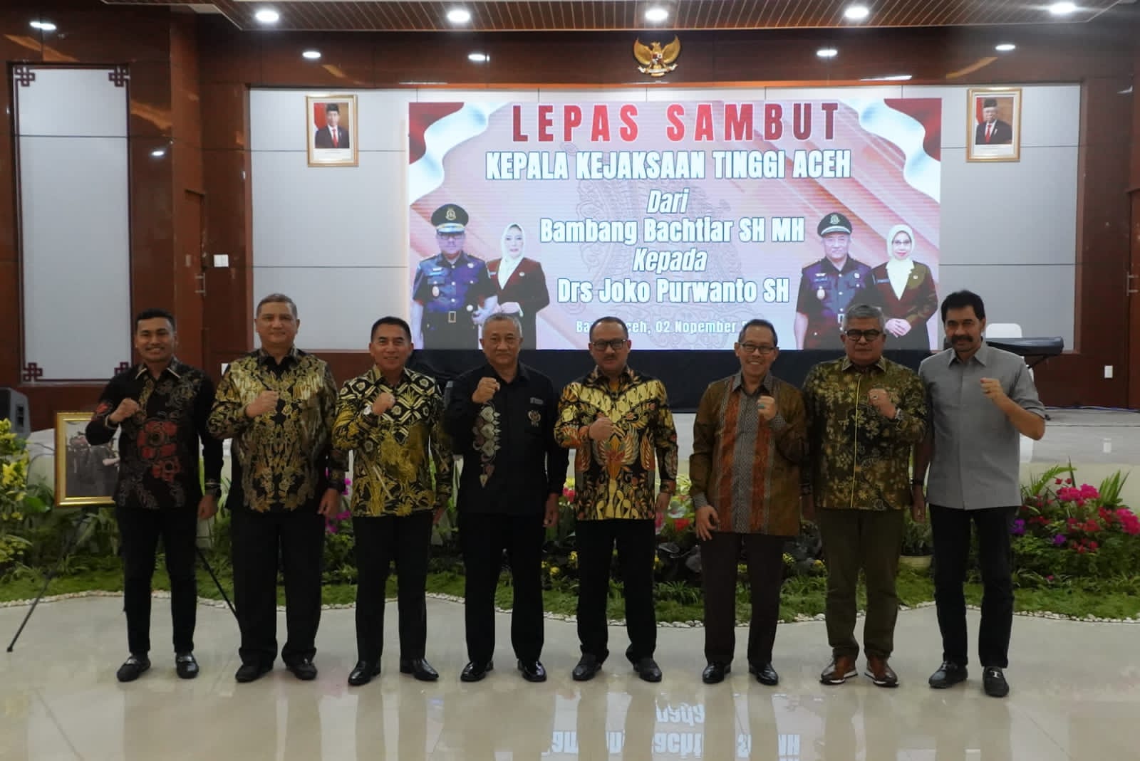 Mewakili Pangdam IM, Kasdam IM dan PJU Kodam IM Menghadiri Acara Lepas Sambut Kepala Kejaksaan Tinggi Aceh.