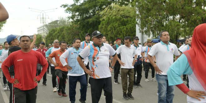 Sekda Aceh Ikut Senam’Tolak Serangan Fajar’ Bersama KPK