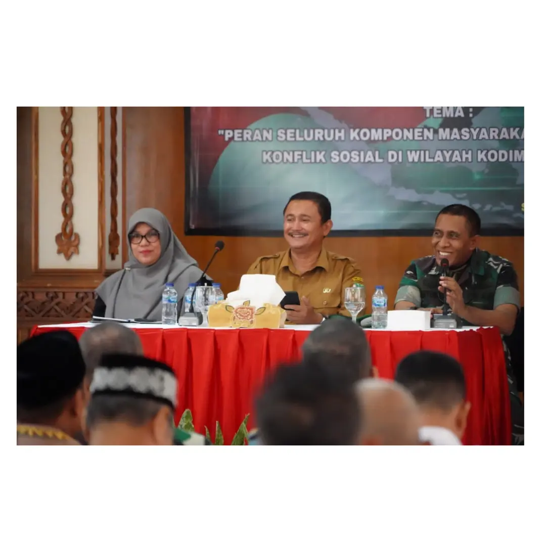 Waasintel Kasad Melaksanakan kegiatan Pembinaan Komunikasi Pencegahan Konflik Sosial.