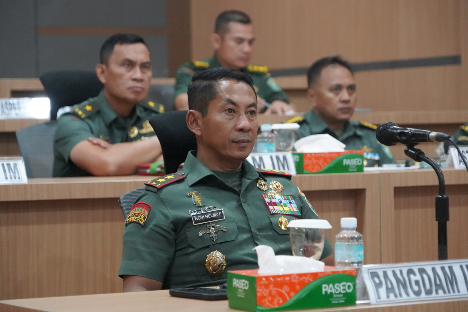 Pangdam IM mengikuti Pelaksanaan Penandatangan Nota Kesepahaman antara Menteri Pertanian RI dengan Panglima TNI secara Virtual.