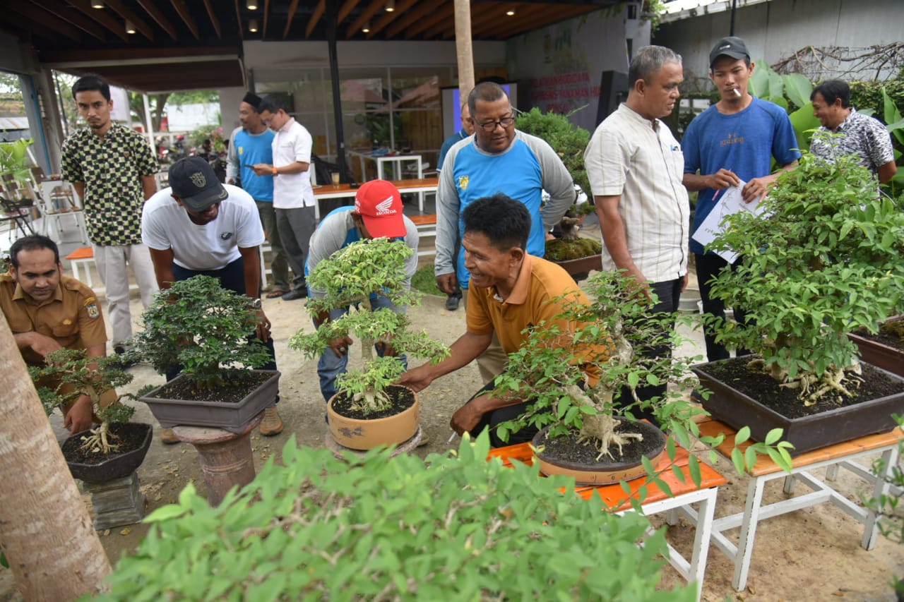 Pj Wali Kota Banda Aceh Buka Pelatihan Tanaman Hias Bonsai