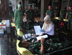 Peringati Hari Juang TNI AD Ke 78 Kodam IM, Gelar Bhaksos Donor Darah