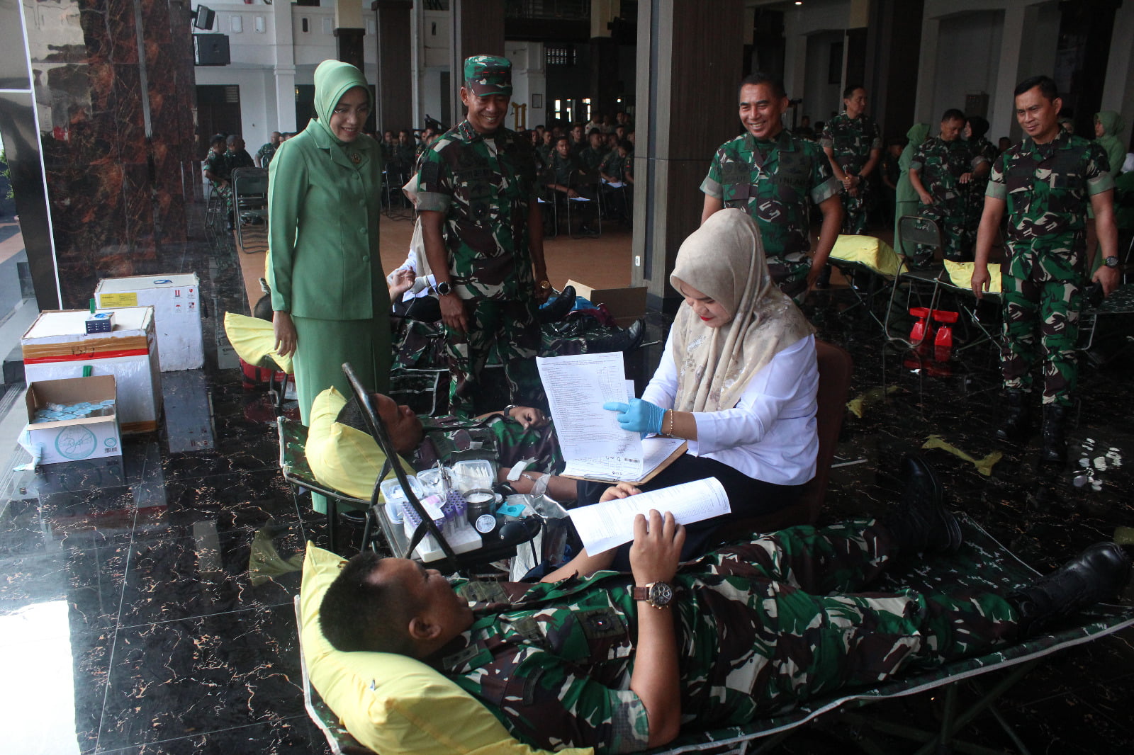 Peringati Hari Juang TNI AD Ke 78 Kodam IM, Gelar Bhaksos Donor Darah