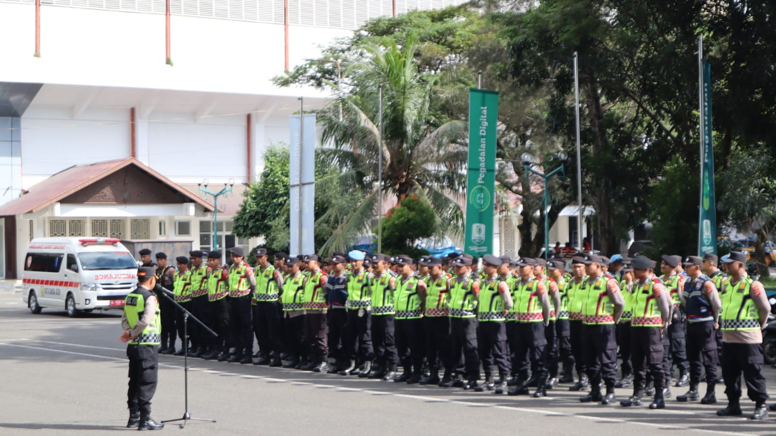 Kapolresta Banda Aceh Pimpin Apel Pengamanan Sepak Bola