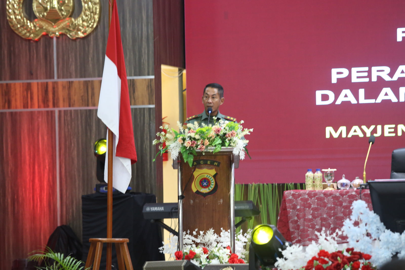 Pangdam IM Hadiri Rakorpam Pemilu tahun 2024 dan Evaluasi Kinerja Pengamanan (Anev) Triwulan III tahun 2023.