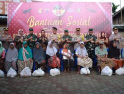 AKABRI TNI Polri Angkatan 1998 Bagikan Bansos di Siron Blang