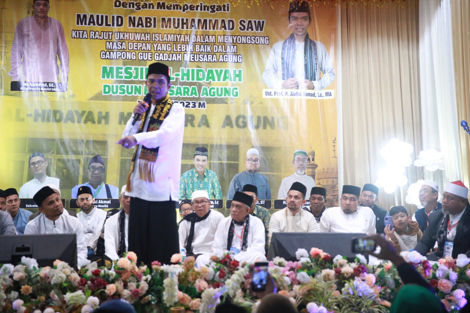 Pj Bupati Aceh Besar Hadiri Tabligh Akbar UAS di Masjid Meusara Agung
