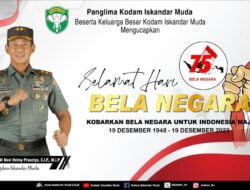 Pangdam IM pimpin Upacara Peringatan Hari Bela Negara Ke-75 Tahun 2023.