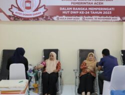 Peringati HUT Ke-24, DWP Aceh Gelar Lomba Bercerita dan Donor Darah