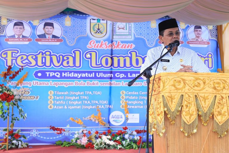 Pj Wali Kota Buka Festival Lomba Santri di Lambaro Skep