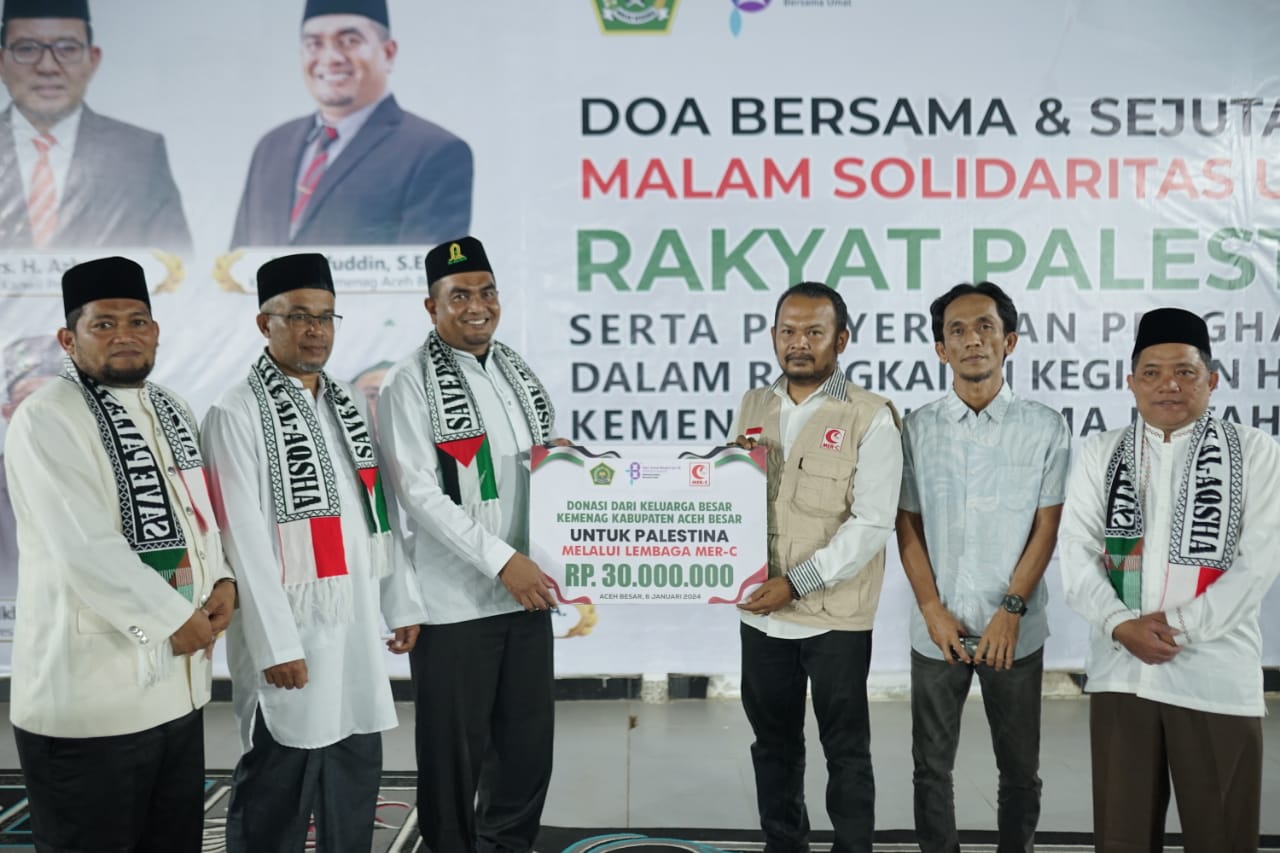 Kemenag Aceh Besar Gelar Malam Solidaritas untuk Rakyat Palestina