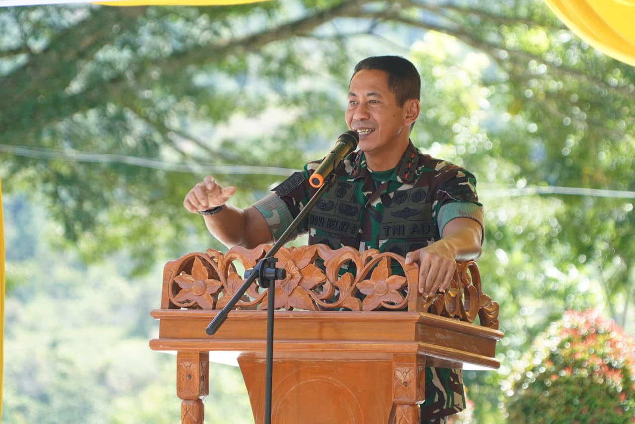 Pangdam IM Kunjungi Kompi Senapan C Yonif 114/SM.