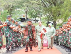 Kunjungan Kerja Pangdam IM dan Ibu Ketua Persit KCK Daerah Iskandar Muda ke Kodim 0113/Gayo Lues.