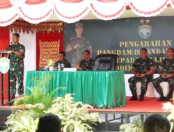 Kunjungan Kerja Pangdam IM dan Ibu Ketua Persit KCK Daerah Iskandar Muda ke Kodim 0108/Aceh Tenggara.