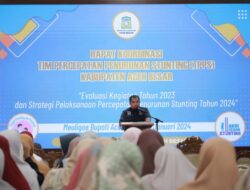 Pj Bupati Aceh Besar Buka Rakor Tim Percepatan Penurunan Stunting 