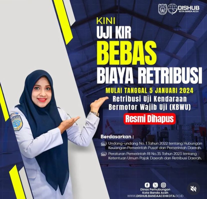 Kini, Layanan Uji KIR Kendaraan Gratis