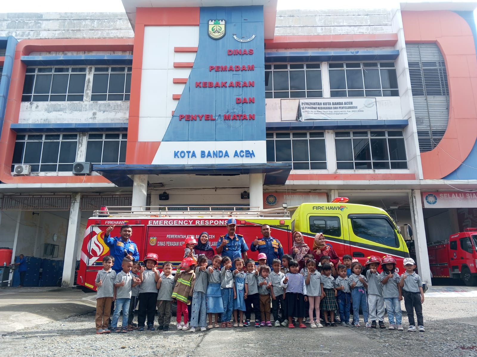 Kunjungan Edukasi, DPKP Banda Aceh Terima TK Aceh International school