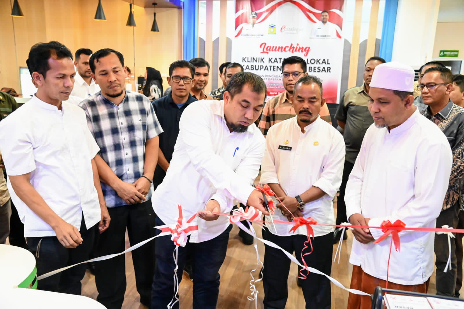 Pj Bupati Aceh Besar Lauching Klinik E-Katalog Lokal