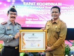 Aceh Besar Terima Penghargaan dari Kemenkumham Aceh