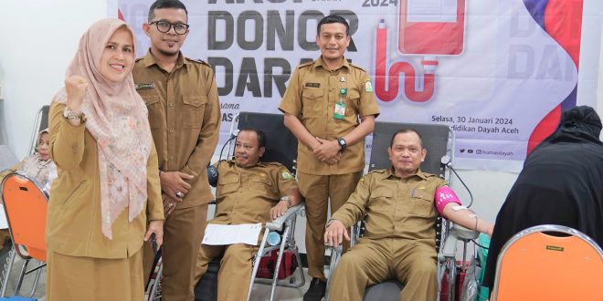 ASN Dinas Pendidikan Dayah dan MPU Aceh Donor 95 Kantong Darah