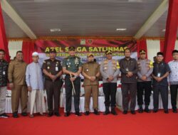 Dandim 0101/KBA Hadiri Apel Siaga Satlinmas dan Pembekalan Pemilu 2024 di Aceh Besar