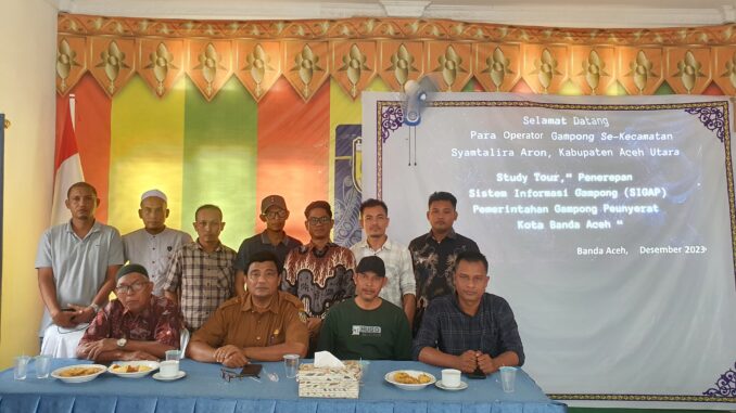 Studi Tiru, Gampong Peunyeurat Terima Kunjungan Keuchik Kecamatan Syamtalira Aron
