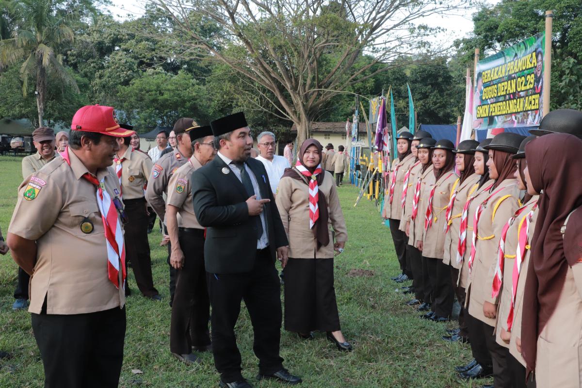 Pj Bupati Aceh Besar Buka KEMSAMA Pramuka Penggalang dan Penegak 2024