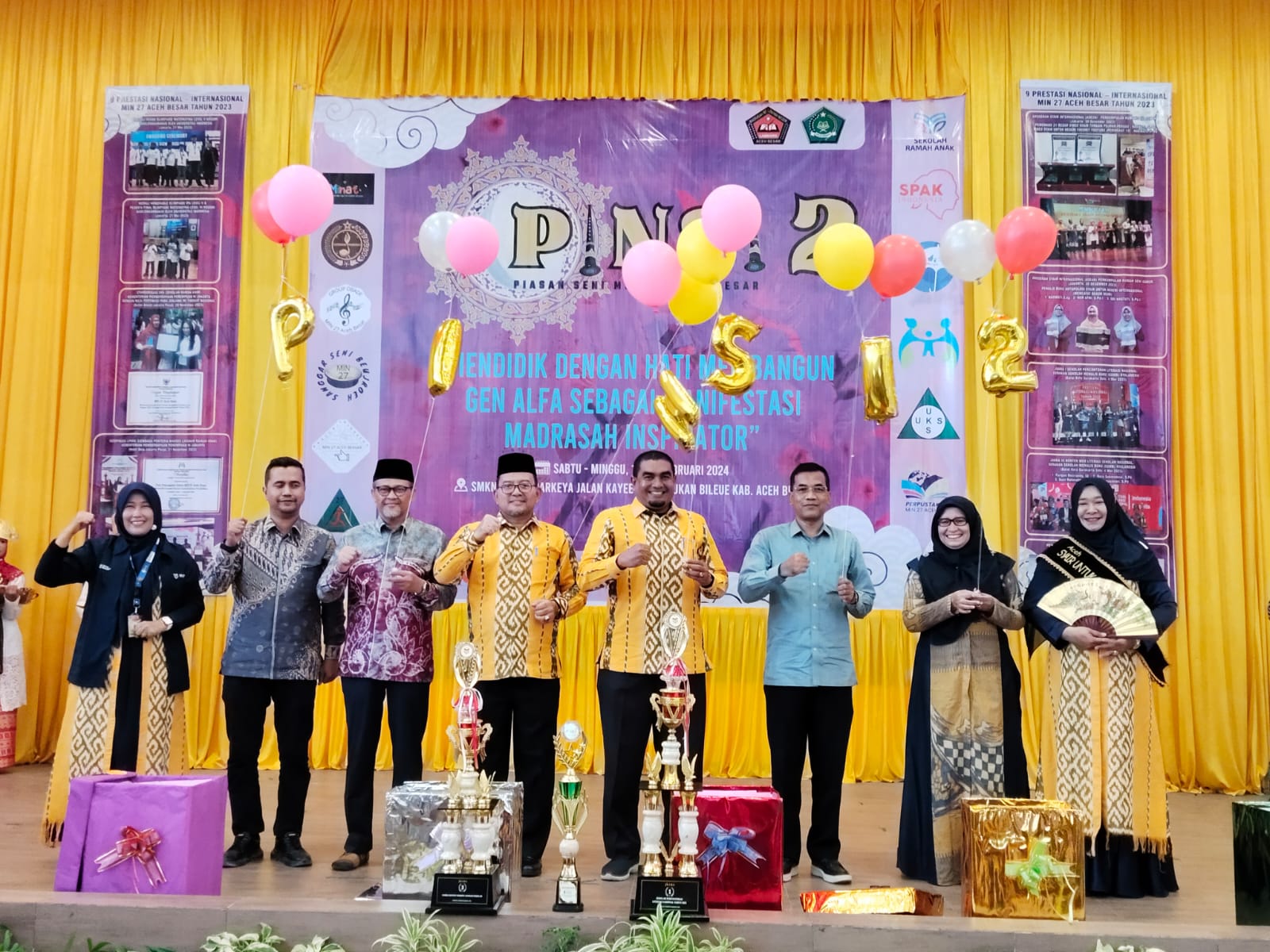 Berlangsung Meriah, Pemkab Aceh Besar Apresiasi Piasan Seni II MIN 27