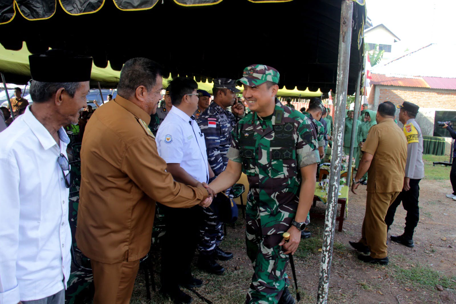 Dandim 0101/KBA Ikuti Launching 1.898 Titik Air Bersih Gerakan TNI AD Manunggal Air 2024