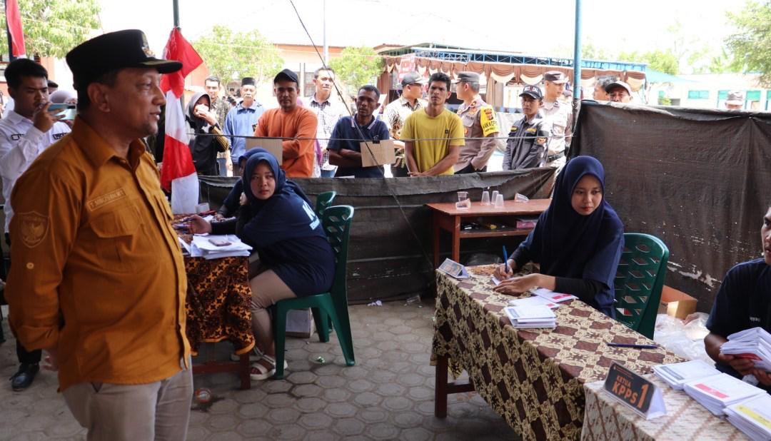 Pj Bupati Aceh Tengah Monitoring Pelaksanaan Pemilu 2024