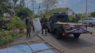 Dinas Perhubungan Kota Banda Aceh Berperan Aktif Cegah Macet pada Penertiban APK Pemilu 2024