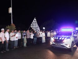 Pj Bupati Aceh Besar dan Forkopimda Lepas Pawai Takbir Keliling di Kota Jantho