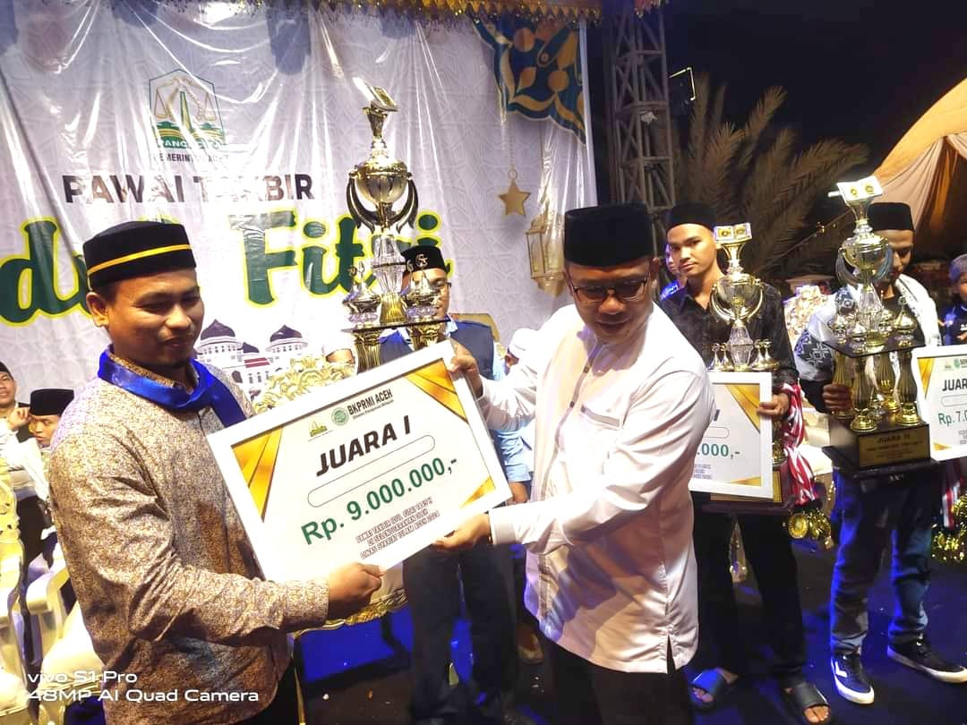 Aceh Besar Boyong 5 Juara Takbir Keliling Pemerintah Aceh