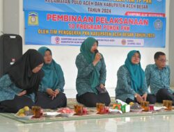 Pj Ketua TP PKK Aceh Besar Bina PKK Gampong Alue Reuyeueng Pulo Aceh