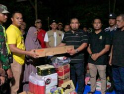 Usai Api Dijinakkan, Pj Bupati Iswanto Langsung Antar Bantuan Masa Panik Korban Kebakaran di KBJ