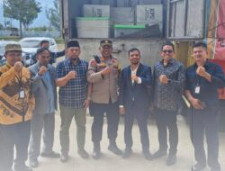 Komisi I DPRK Aceh Besar Tinjau Pendistribusian Logistik Pemilu 2024 di JSC Kota Jantho