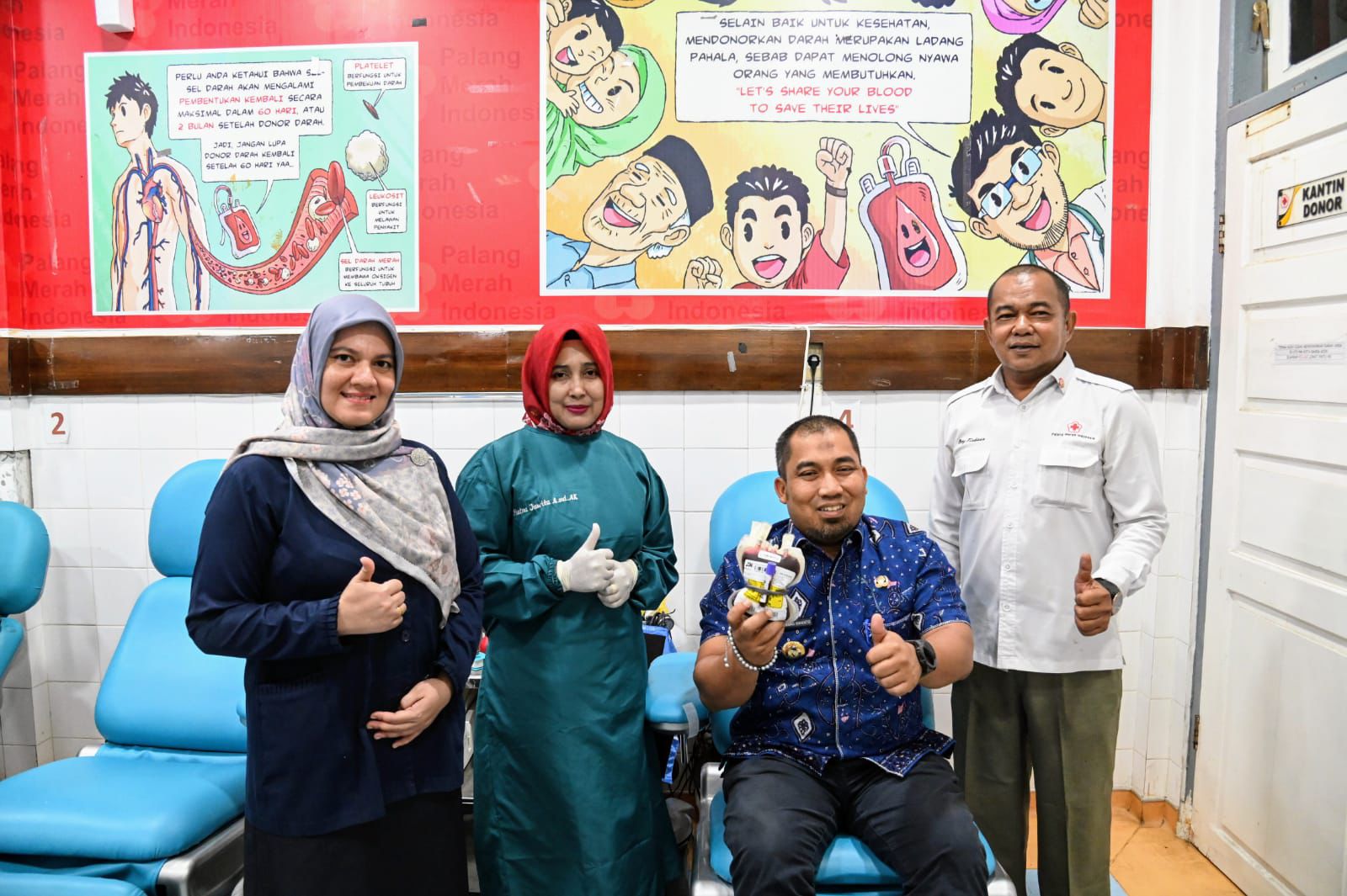 Pj Bupati Muhammad Iswanto Pimpin Donor Darah HUT ke-40 Kota Jantho
