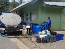 Lagi, PDAM Tirta Mountala Salurkan Air Bersih di Lhoknga