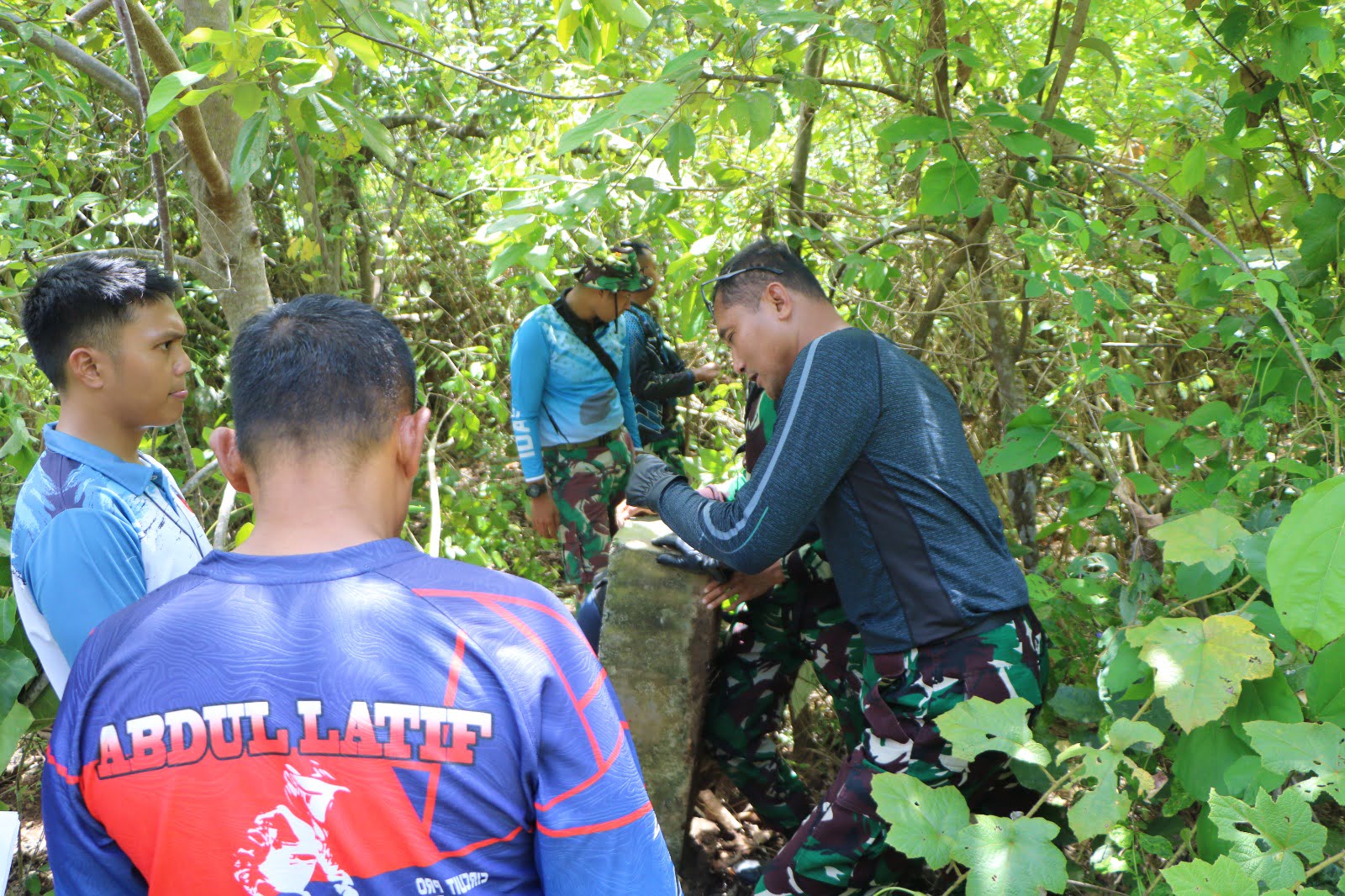 Danlanud SIM Ajak Tim Aset Lanud SIM Patroli Batas Patok AWR Saree