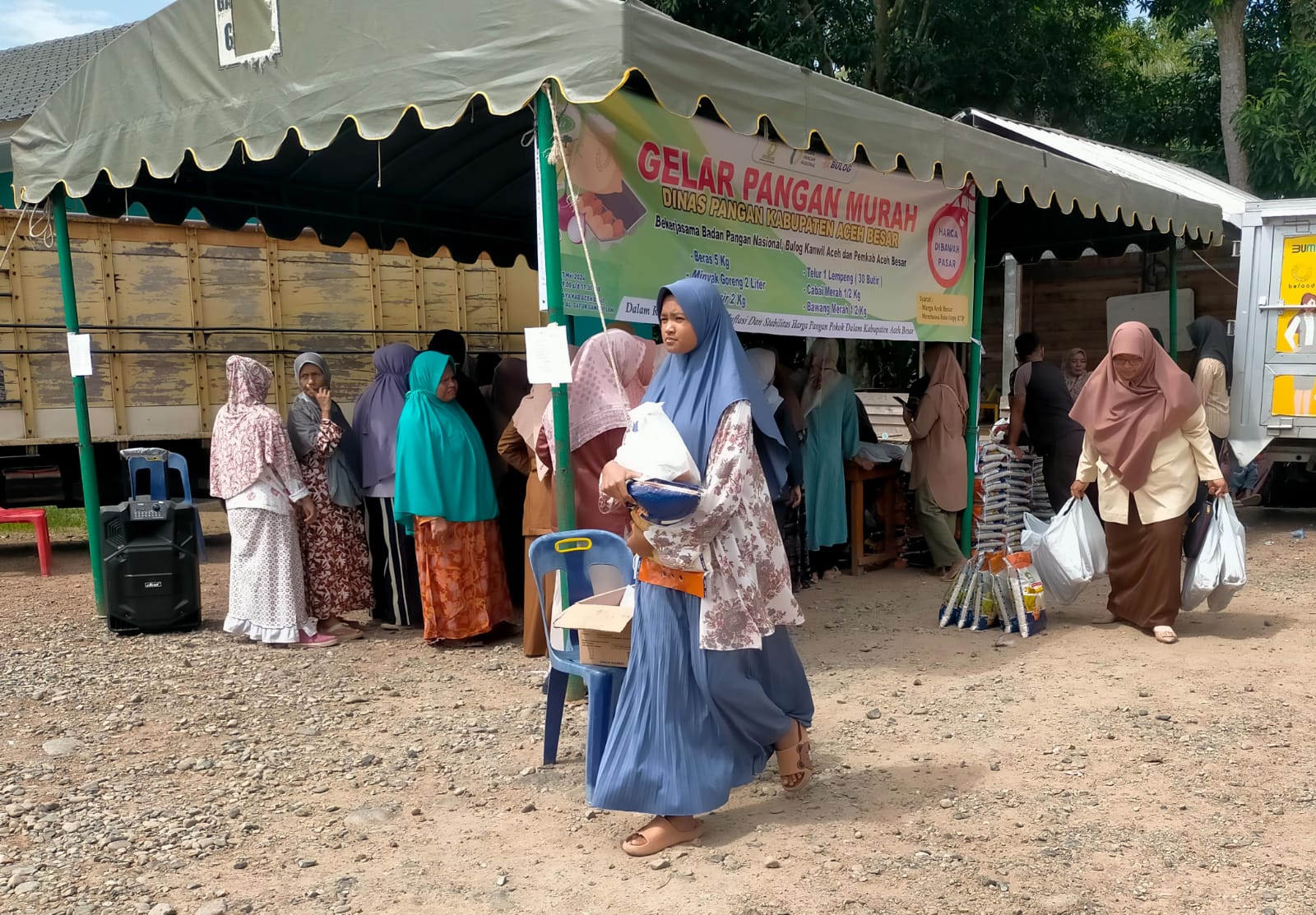 Tekan Inflasi, Pemkab Aceh Besar Gelar Pangan Murah Untuk Warga Ingin Jaya