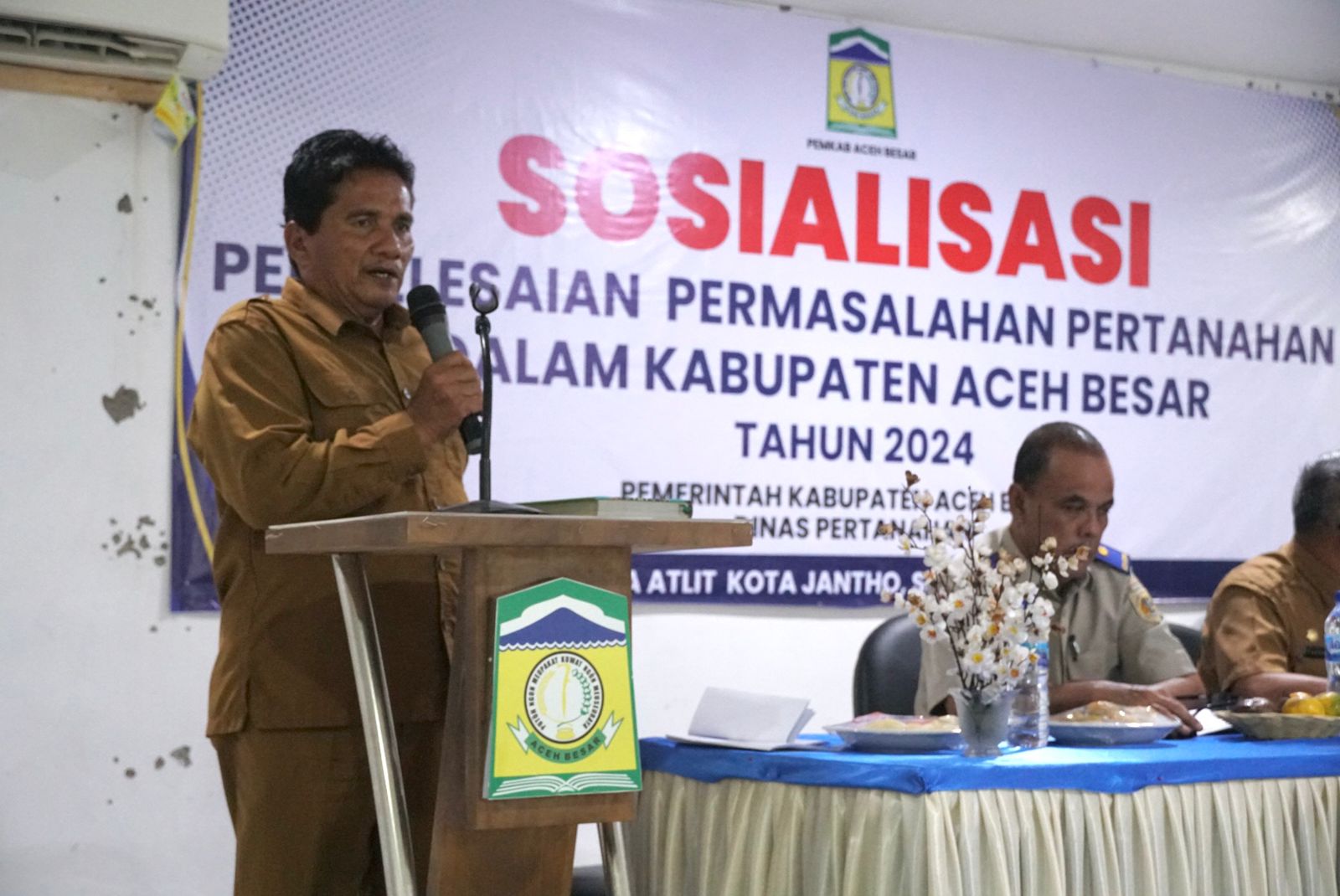 Dinas Pertanahan Aceh Besar Sosialisasi Penyelesaian Sengketa Pertanahan