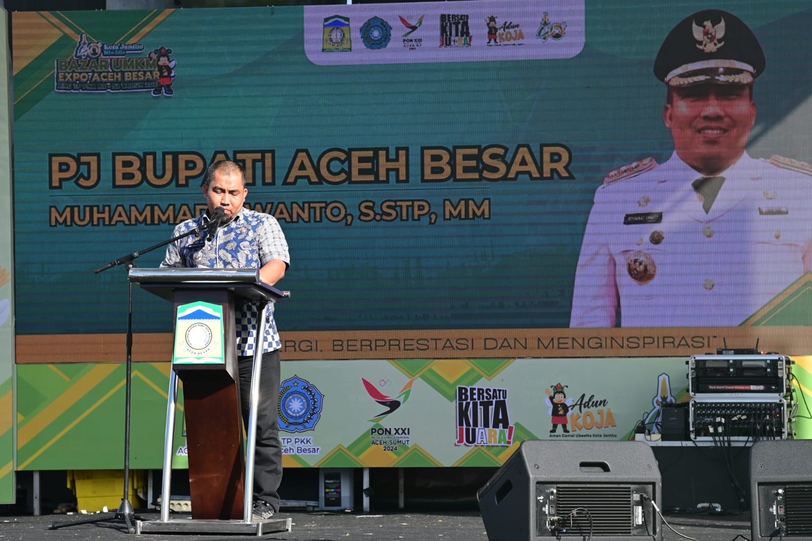 Pj Bupati Aceh Besar Buka Ceremony Bazar UMKM Expo Aceh Besar